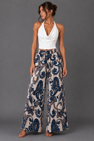 Boho blue pant