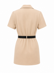 Beige elegant dress