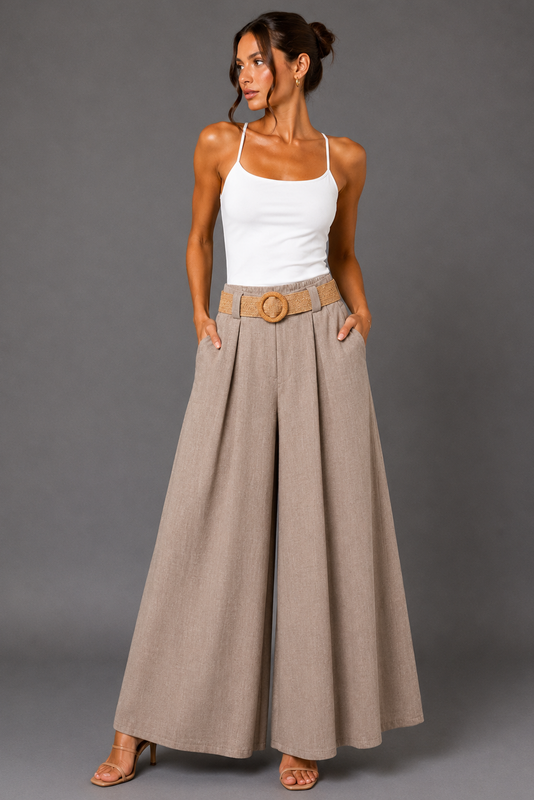 Beige breeze pant