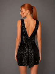 Sequin black dress