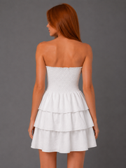 White mini dress