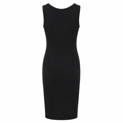 Midi black dress
