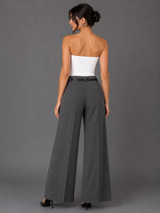 Gray flow pant
