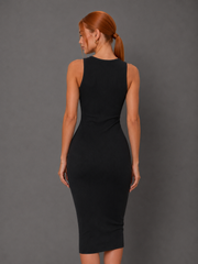 Midi black dress