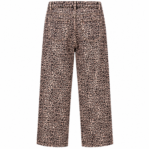 Leopard denim