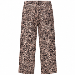 Leopard denim