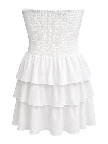 White mini dress