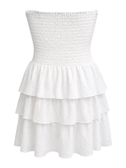 White mini dress