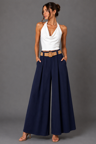 Navy blue breeze pant
