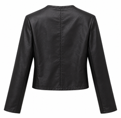 Δερματίνη crop jacket