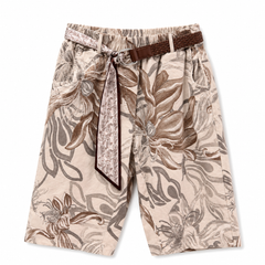 Beige floral pant