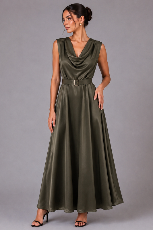 Olivia satin dress