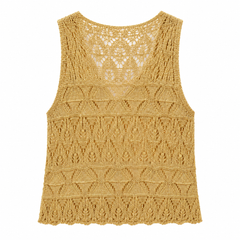 Gold sleevless