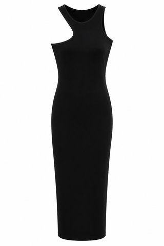 One shoulder maxi dress