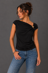 Sleeveless lace top