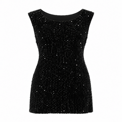 Sequin black dress