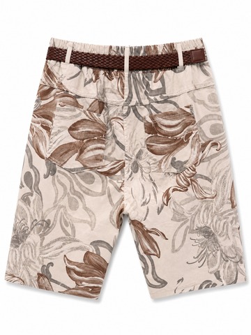 Beige floral pant