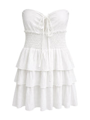 White mini dress