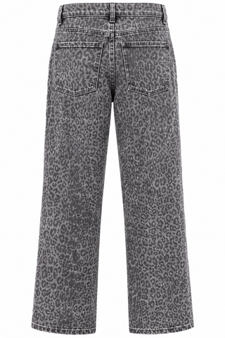 Denim leopard γκρι