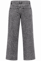 Denim leopard γκρι